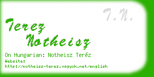 terez notheisz business card
