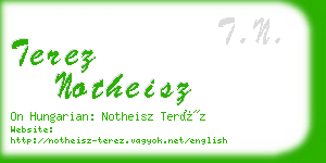 terez notheisz business card